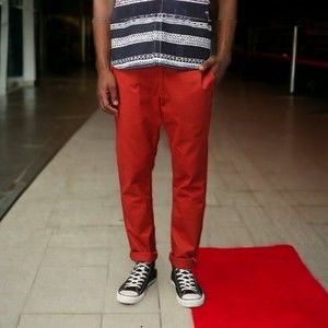 Dickies Men's Skinny Straight Pants Burnt Orange Casual Sz 36x30